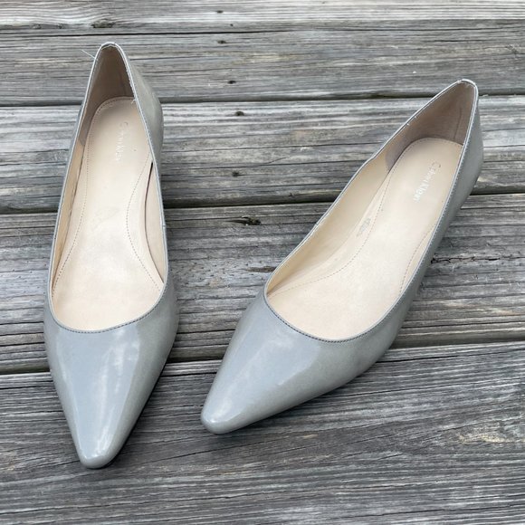 Calvin Klein Women Heel Pump DARA Ladies Patent Le - Picture 5 of 12